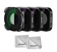 NEEWER Juego de Filtros ND Compatibles con GoPro Hero 13 12 11 10 9, 4 Unidades(ND8 ND16 ND32 CPL) Multicapa HD Delgado Densidad Neutra, para Cámara Acción con 2 Paños Llimpieza (Negro)