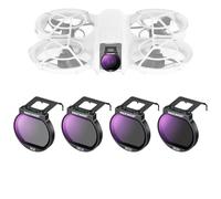 NEEWER Juego de filtros ND para dron Neo, Paquete de 4 Unidades ND8/ND16/ND32/ND64, Accesorios de dron de Densidad Neutra, Vidrio óptico HD Multicapa, Compatible con dji Neo, FL-N28