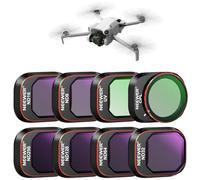 Neewer Juego de filtros ND y CPL compatibles con DJI Mini 4 Pro, paquete de 8 filtros de lente polarizador UV CPL ND8 ND16 ND32 ND64 ND128 ND256 CPL, polarizador de densidad neutra para drones, vidrio
