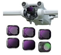 NEEWER Juego Filtros ND Compatible con dji Mini 3 Pro Filtro Densidad Neutra Accesorios para Lentes de Dron con Marco de Plástico Liviano y Vidrio Optico HD Multicapa 6 Paquetes CPL ND8 ND16 etc.