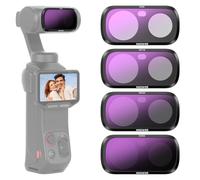 NEEWER Juegos de Filtro ND Solo Compatible con Insta360 Luna Ultra, ND8 + ND16 + ND32 + ND64 HD Kit de Accesorios Fotografía con Filtro Densidad Neutra Lente Objetivo Action con Estabilizador, FL-L01