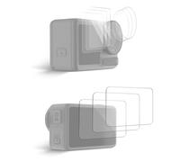 NEEWER Kit Accesorios Protección de Pantalla(3 Pack) Compatible con dji Osmo Action 5 Pro Cámara 9H HD Protector Objetivo Táctil de Vidrio Templado Antiarañazos No para Marco Protector Original,CA147