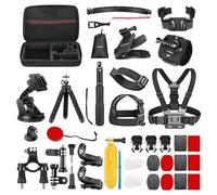 NEEWER Kit de Accesorios para Cámara de Acción 50 en 1 Compatible con GoPro Hero 12 11 10 9 DJI OSMO 4 3 2 Insta360 X3 X2 GO 3 SJCAM DBPOWER AKASO VicTsing APEMAN WiMiUS QUMOX Lightdow Campark Sony