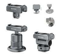 NEEWER Cámara Acción Accesorios Kit Compatible con dji Osmo Action 5 Pro/4/3, Zapata Fría Montaje, Soporte Mount Magnético Liberación Rápida & Adaptador Rótula, (AC011+AC012+AC013), Gris Oscuro