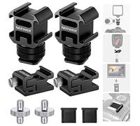 NEEWER Kit de Adaptador de Montaje de Zapata Caliente de 8 Piezas, Que Incluye Montaje Triple de Zapata Fría, Adaptador de Tornillo de 1/4 ", Soporte de Soporte de Flash