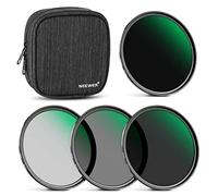 NEEWER Kit de Filtros ND 82mm, Conjunto de Filtros de Densidad Neutra ND1000+ND64+ND8+ND4, Vidrio Óptico HD/Recubierto de Múltiples Capas/Ultradelgado Resistente a los Arañazos