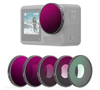 NEEWER - Kit de filtros ND Compatible con CPL ND8 ND16 ND32 ND64 Filtro de Densidad Neutra HD Vidrio óptico Multicapa Recubierto Marco de aleación de Aluminio para Accesorios de cámara de acción