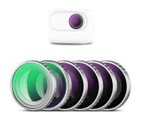 NEEWER Kit de filtros ND Compatible con filtros Insta360 GO 3S, UV+CPL+ND8+ND16+ND32+ND64, Accesorios de cámara de acción, filtros polarizados y de Densidad Neutra, Vidrio óptico HD Multicapa