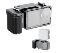 NEEWER Kit de Jaula y Mango Lateral Compatible con dji Osmo Action 5 Pro / 4/3, Equipo de Video de Metal Protector de vlogging con Soporte Adaptador magnético, Barra extensora de Obturador de Zapata