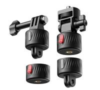 Neewer Kit de Montaje magnético para cámara de acción, Compatible con GoPro Hero 13 12 11 MAX dji Osmo Action Insta360, Soporte magnético de liberación rápida ABS para Fotos POV, GP-24