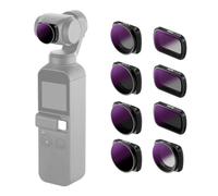 Neewer Kit Filtro Magnético para Lente Compatible con Cámara Bolsillo dji Osmo - 8 Piezas ND4 ND8 ND16 CPL ND8/PL ND16/PL ND32/PL ND64/PL Vidrio Óptico y Marco Aluminio Aviación