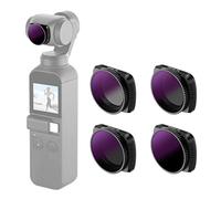 Neewer Kit Filtro ND/PL Magnético para dji Osmo Pocket Camara-4 Piezas, Filtro ND8/PL, ND16/PL y ND32/PL, ND64/PL, Hecho de Vidrio Optico y Marco Aluminio Aviación (Negro)