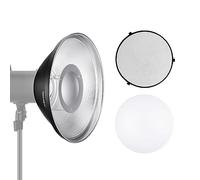 NEEWER Kit Reflector Beauty Dish Metal de 12"/30cm con Montura Bowens, LD30 | Blanco Difusor, Honeycomb Grid, Para Flash de Estudio Luz de Video, Para Godox AD600 NEEWER CB60 Q4 Vision 4 S101 Series