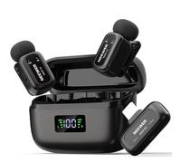 NEEWER KM19 Mini Micrófono de Solapa Compatible con iPhone 17 16 15, Negro