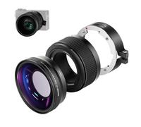 NEEWER Lente Gran Angular Compatible con Cámara Canon G7X MarkIII 2en1 18mm HD Gran Angular y Lente Macro 10x Adicional con Tubo de Extensión Adaptador de Lente de Montura Bayoneta Paño de Limpieza