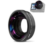 NEEWER Lente Gran Angular Compatible Solo con dji Osmo Action 6, Vidrio óptico HD Multicapa de 185°, 4 Elementos, 4 Grupos, Lente de cámara de acción atornillada, Accesorios de fotografía, FL-B52