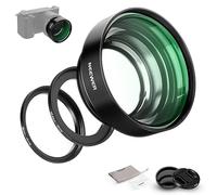NEEWER Lente Macro de 22mm con Anillo Adaptador para Fotografía de Cerca,Compatible con Sony a5100 a6000 a6100 a6300 a6500 a6600 ZV-E10 Canon R7 R50 M200 M50 M5 M6 Kiss X10 y Lente 49/46/40,5mm,LS-27