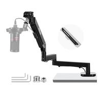 NEEWER Low Profile Micrófono Arm Desk Soporte, MS002 | Boom Arm, Adjustable, Cable Management, Compatible con Shure Mv7 Sm7B Blue Yeti Gaming Streaming Podcast Micrófono