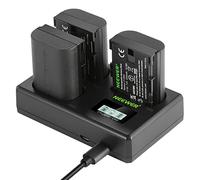 NEEWER LP-E6NH - Batería de Repuesto y Cargador USB, 3 Unidades, 2250 mAh, Repuesto para batería LP-E6NH y Cargador USB con Ranura Triple Compatible con Canon EOS R7 R5 R6 R6 II R, 5DIV, 6DII, 7DII,