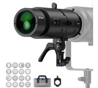 NEEWER LS-300 Spotlight Snoot Óptico para 300W Luz LED Video Montura Bowens con 19° Lente Proyección 16x Gobos 98% Transmitancia Luz y Formador Geométrico para Foto Creativa & Iluminancia Mejorada