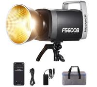NEEWER Luz LED de Video de Estudio de 600 W, 2.4 G/Control por aplicación, 87100 Lux/1 m, 2700 K-6500 K, iluminación Continua COB Bicolor con CRI95+, 12 escenas, Foco de Montaje Bowens para