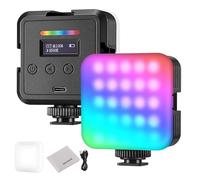 NEEWER Luz Magnética RGB Cámara, 360° a Todo Color RGB61 CRI97+ 2500-8500K 2000mAh Panel LED Pequeño Portátil, Luz para Fotografía Grabación Streaming, 3 Zapatas Frías, 20 Escenas & Paño Limpieza