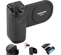 NEEWER Magnética Cámara Móvil Empuñadura Compatible con MagSafe iPhone Samsung Carga Inalámbrica,Soporte Ergonómico con Batería 3500mAh & Remoto Desmontable para Montaje Trípode Grabación Video, MG01