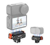 NEEWER Magnético Quick Release Mount Adapter Compatible con DJI Osmo Nano, Soporte Metálico para Actioncam con Imán Doble Dirección, 2 Puntas Dedo Plegable y 1/4"Rosca para Grabación Video Vlog, AC056