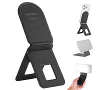 NEEWER Magnético Trípode Móvil Soporte Mesa Tripod Selfie Stick, Multiángulo, Plegable Ligero Portátil Cuero Soporte Móvil Compatible con MagSafe iPhone Samsung Android para Grabación Videos, PA139