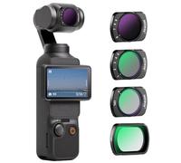 NEEWER Magnéticos Variables ND Filtros Kit Compatible con DJI OSMO Pocket 3, 4 Pack UV CPL ND2-32(1-5 Stop) ND64-512(6-9 Stop) Densidad Neutra Filtro, Cristal óptico HD Multicapa/Aluminio Marco