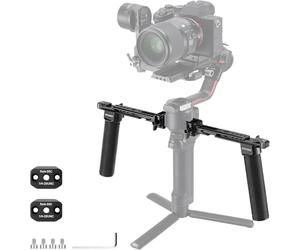 NEEWER Mango Dual Compatible con dji RS5 RS4 RS4 Pro RS3 RS3 Pro RS2 RSC2 Ronin S SC Gimbal, Kit de Handle Doble con 2 Mini NATO Rails, NATO Clamps de Liberación Rápida, Rosca de 1/4" y 3/8", GA006