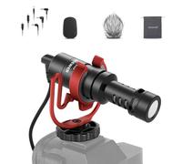 NEEWER Micrófono Plug & Play Vlog, Mini micrófono supercardioide de 20-20 KHz con TRS de 3.5 mm, Cable USB C OTG, Montaje de Choque, Parabrisas Compatible con iPhone 16, 15, 14, Samsung S24, Android