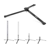 NEEWER Mini Base de trípode de metal para tubo luminoso TL120C TL60 CL124, patas portátil plegable extra estable, soporte de iluminación de mesa, tornillo de 1/4", almohadilla de silicona, ángulo bajo