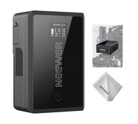 NEEWER Mini Batería V Mount 45W PD Carga Rápida 3450mAh 50Wh 14,54V, V Lock Battery con D Tap/USB C/USB A/BP/2 DC Puertos/Pantalla OLED/Paño Limpieza para Monitor Cámara Videocámara Luz Video, PS050E