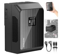 NEEWER Mini Batteria V Mount PS099EP, 6800mAh 99Wh 14.5V Batteria V Lock con Ricarica Rapida 100W PD, 2 USB C/D Tap/BP/USB A/2 Porte DC/Schermo OLED, Compatibile con Videocamera BMPCC 4k 6k