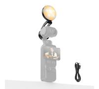 NEEWER Mini Foco Luz Relleno LED Auxiliar Compatible con dji OSMO Pocket3 & Pocket4 Gimbal Camera, 1W CRI95 200mAh con 3Modos CCT & Carga USB-C, Iluminación para Selfies Vlogs Streaming M29