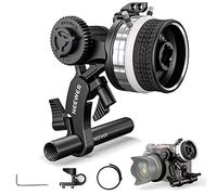 NEEWER Mini Follow Focus con topes A/B, Corona Dentada, Varilla de 15 mm y Abrazadera para cámara de película, DSLR/cámara sin Espejo, Compatible con Lentes de diámetro de hasta 114 mm, PG001 (Plata)