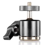 Neewer Mini Rótula de Bola de Aluminio Rotación 360° con Base Rosca 1/4" 3/8" Trípode Soporte Luz para Montaje de Cámara DSLR Compatible con Canon Nikon Sony iPhone 15 Pro Max GoPro Hero 12 11 10 9