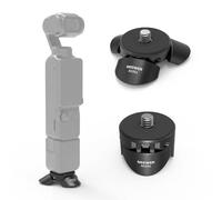 NEEWER Mini Trípode Compatible con dji Osmo Pocket 3, Pequeño Soporte Escritorio Gimbal Cámara Mount con 1/4" Tornillo Compatible con Insta 360 X5 X4 X3 Action CAM, Switch Modo Vertical/Manual, AC051