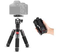 NEEWER Mini Trípode de Viaje Portátil, Aleación de Aluminio 20''/ 50cm | Trípode de Escritorio con Rótula de 360°, 1/4" Placa de Zapata Rápida para DSLR Cámara Videocámara, Carga Máxima 11lb/5kg