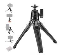 NEEWER Mini Trípode Escritorio, Soporte Sobremesa Metálico Pequeño Portátil Selfies Viaje con 360° Rótula & 1/4" Tornillo para Cámara Acción, Soporte Móvil, Paño Limpieza, Carga Máxima 6,6lbs, TP29