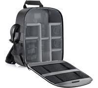 Neewer Mochila para cámara flexible acolchada con separadores con protector antigolpes, para cámaras SLR y otros accesorios, interior gris