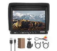 NEEWER F100 7 Inch Monitor Campo Externo HD Video Assist IPS 1280x800 HDMI 1080p con 4400mAh F750 Batería, Parasol & 360° Rótula para Cámaras DSLR, Estabilizador Man, Equipo Grabación Video Rig