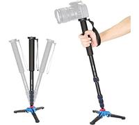 Neewer - Monopod Extensible de cámara con Base de Soporte Desmontable y Plegable: aleación de Aluminio, Altura de 52-168 centímetros para DSLR Nikon Sony; Carga admisible de 5 kg