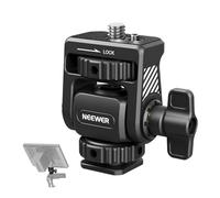 NEEWER Montaje de Monitor Campo Actualizado con Zapata Fría Giratorio de 360° Inclinación de 180° Tornillo Antigiro Compatible con Atomos Ninja 5" y 7" Monitor de Cámara, Jaula para Cámara, MA019