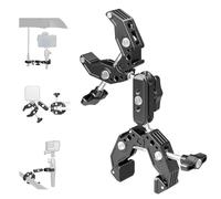 Neewer Soporte de cámara de Doble Abrazadera con Brazo mágico, Zapatos fríos para Escritorio, Estudio, Soporte de luz, Reflector de fotografía, Bandera, Barras transversales, Motocicleta, Paraguas,