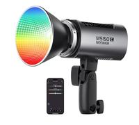 NEEWER MS150C RGBWW Luz de Vídeo LED con 2,4G/App Control, 150W Metal Mini RGB COB Foco Lámpara Continua Bowens Mount 2700K-6500K 16600lux/1m CRI97+/TLCI98+ 17 Efectos para Estudio Fotográfico, RGBCW