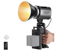 NEEWER MS60B - Luz LED para vídeo (2,4 G/App, 65 W, Metal, compacta, COB COB para fotografía de Estudio, 40000 Lux/1 m, 2700-6500 K, CRI 97+/TLCI 98+, Plateado)