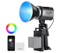 NEEWER MS60C Luz LED Vídeo RGBWW Control 2,4G/App, 65W Mini RGB COB Luz Continua, 2700K-6500K, 8300lux/1m, CRI97+, 17 Efectos, Foco Bowens Manual para Grabación de Fotografía en Estudio