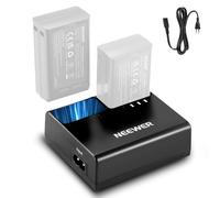 NEEWER NC2-Z1 Cargador Batería Doble Ranura Kit para NEEWER Z3 Z2PRO Z2 Z1 Z880 TTL Speedlite Flash, 7.2V/3000mAh, 7.4V/2600mAh Batería, DC 8.4V/5V Salida AC USB Cargador con Cable AC (Enchufe EU)